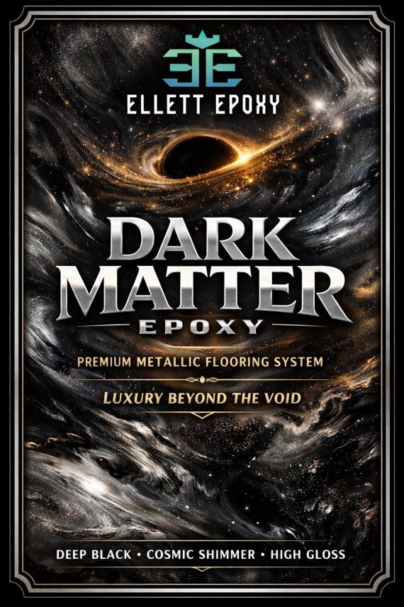 Dark Matter metallic epoxy finish